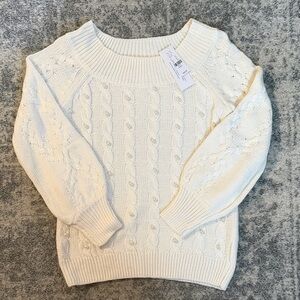 Soho NY&C sweater. Off shoulder. Size S
